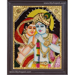 Radha Krishna Tanjore Painting