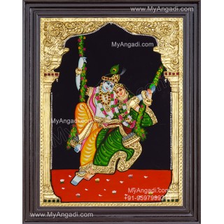 Radha Krishna Tanjore Painting