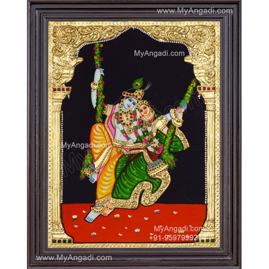 Radha Krishna Tanjore Painting
