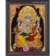 Perumal and Lakshmi Devi Tanjore Painting