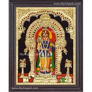 palani Raja Alangara Murugan Tanjore Painting