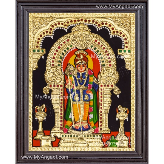 palani Raja Alangara Murugan Tanjore Painting