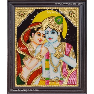 Radha Krishna Tanjore Painting