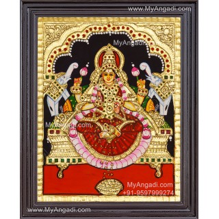 Gajalakshmi Tanjore Painting