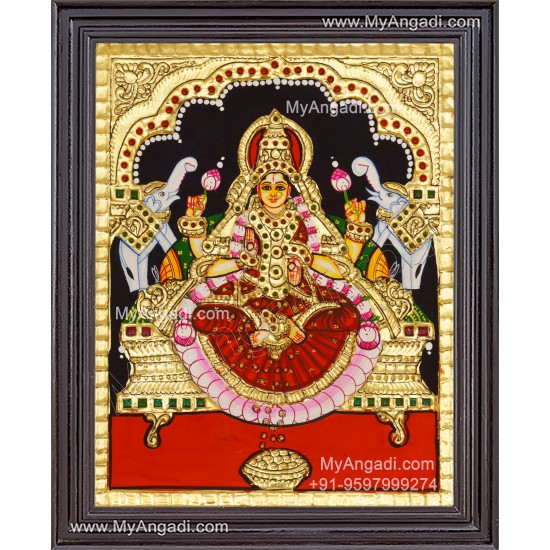 Gajalakshmi Tanjore Painting