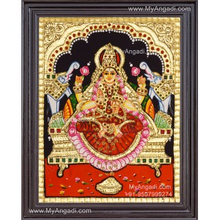 Gajalakshmi Devi Tanjore Painting