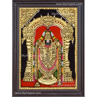 Venkateshwara  Swamy Tanjore Painting