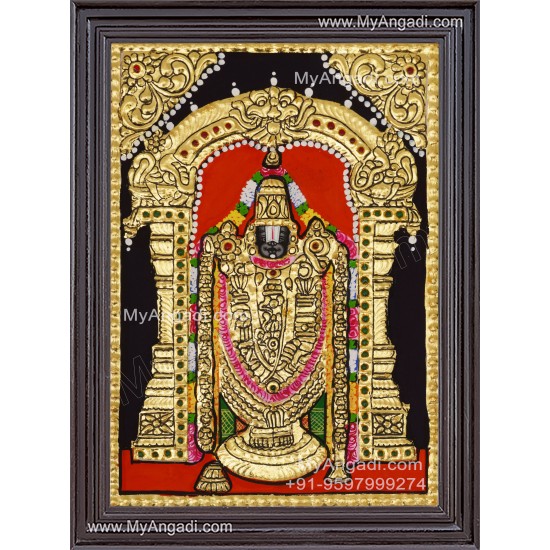 Venkateshwara  Swamy Tanjore Painting