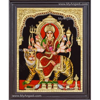 Durga Devi Tanjore Painting