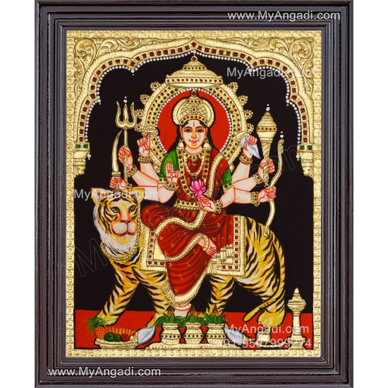 Durga Devi Tanjore Painting