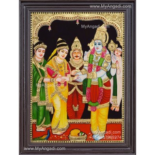 Srinivasa Kalyanam Tanjore Painting