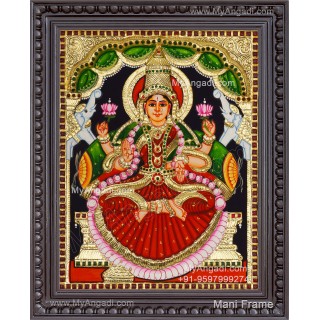 Gajalakshmi 2d Tanjore Painting