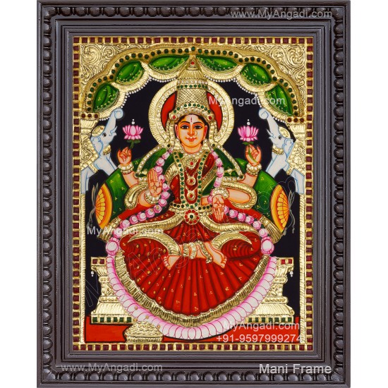 Gajalakshmi 2d Tanjore Painting