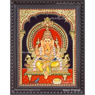 Ganesha 3D Tanjore Painting