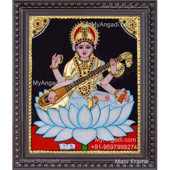 Saraswathi Tanjore Painting