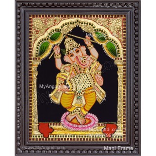 Dancing Ganesha Tanjore Paintings