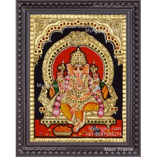 Ganesha Tanjore Painting, Ganesha Tanjore Painting