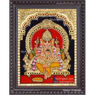 Ganesha Tanjore Painting, Ganesha Tanjore Painting