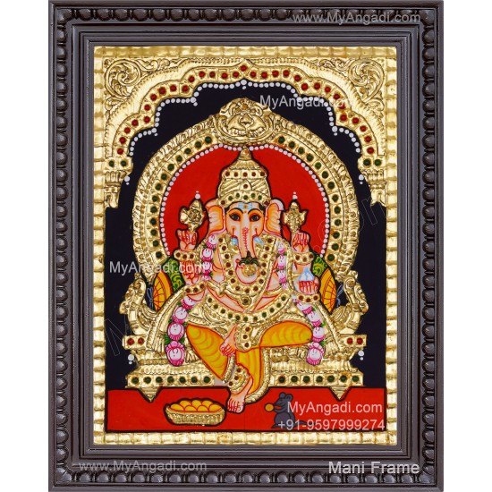 Ganesha Tanjore Painting, Ganesha Tanjore Painting