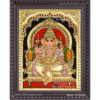 Ganesha Tanjore Painting, Ganesha Tanjore Painting