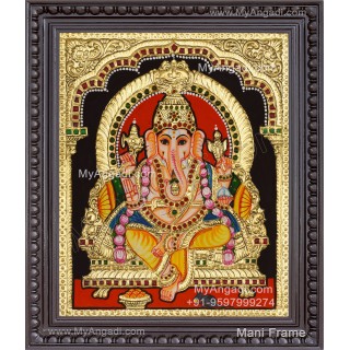 Ganesha Tanjore Painting, Ganesha Tanjore Painting