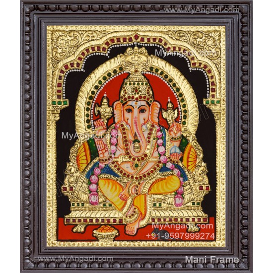 Ganesha Tanjore Painting, Ganesha Tanjore Painting
