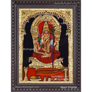 Kamatchi Amman Tanjore Painting