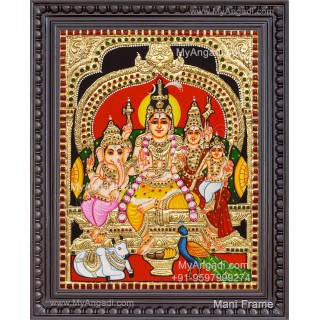Shiva Family Tanjore Painting
