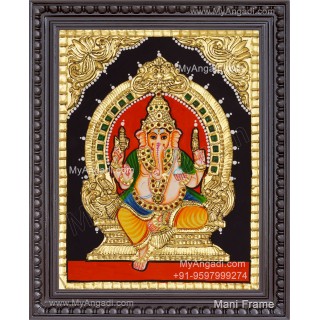 Ganesha Tanjore Painting, Ganesha Tanjore Painting