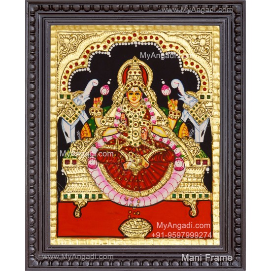 Gajalakshmi Tanjore Painting
