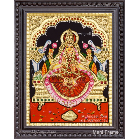 Gajalakshmi Devi Tanjore Painting