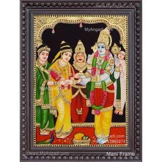 Srinivasa Kalyanam Tanjore Painting