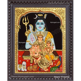 Shivan Parivar Tanjore Painting