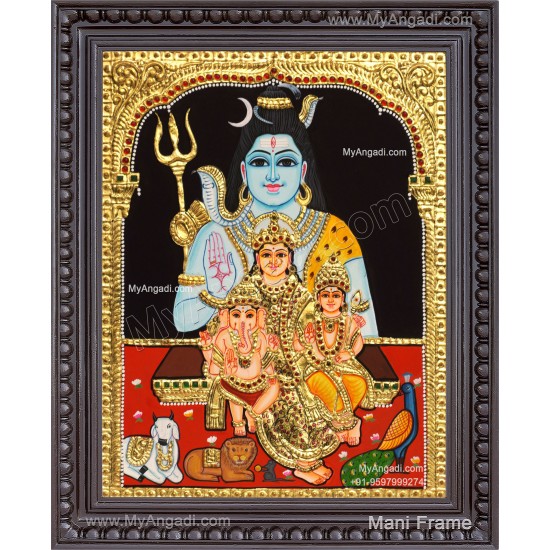 Shivan Parivar Tanjore Painting