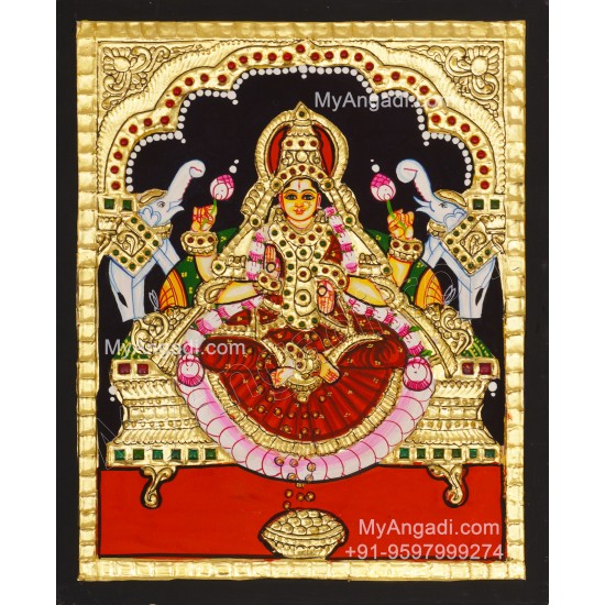 Gajalakshmi Tanjore Painting