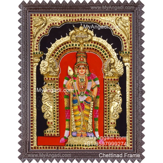 Murugan 3d Tanjore Painting