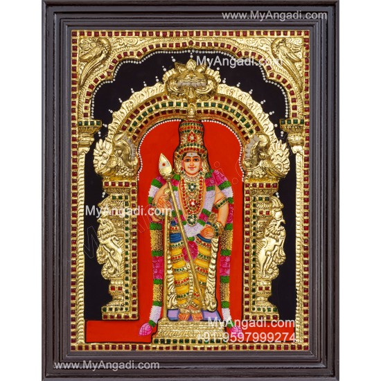 Murugan 3d Tanjore Painting