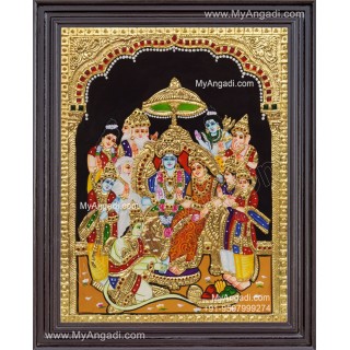 Ramar Pattabhishekam Tanjore Painting