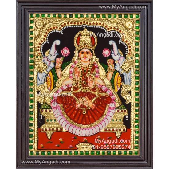 Gajalakshmi Tanjore Painting