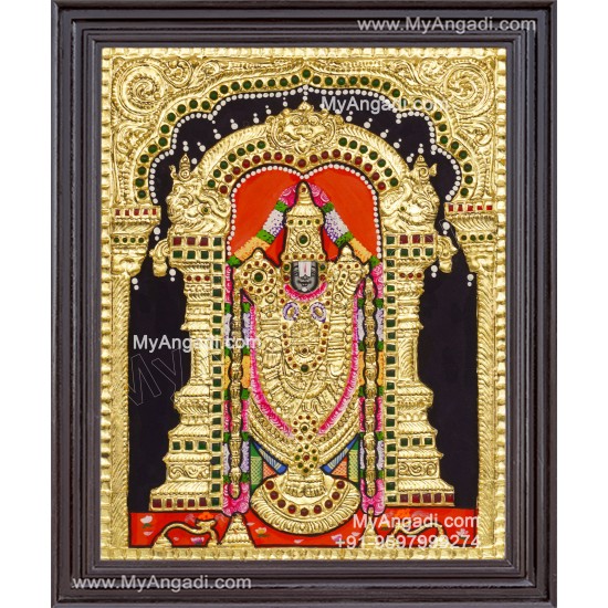 Venkateshwara  Swamy Tanjore Painting