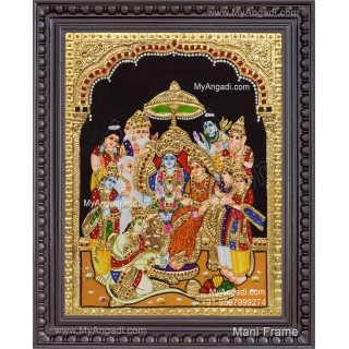 Ramar Pattabhishekam Tanjore Painting