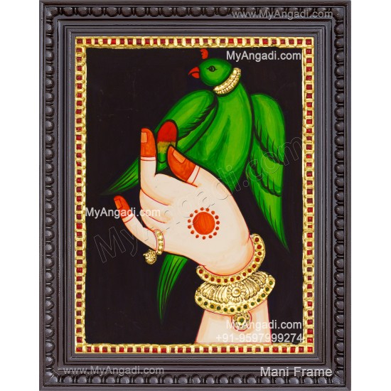Parrot Tanjore Painting