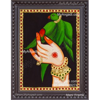 Parrot Tanjore Painting