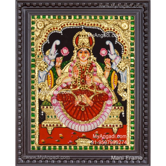 Gajalakshmi Tanjore Painting