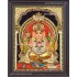 Ganesha 3d Embossed Tanjore Painting