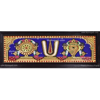 Sangu Chakram Namam Tanjore Painting