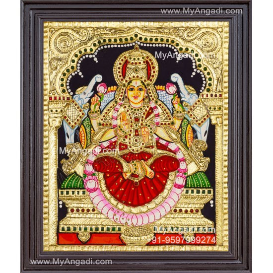 Gajalakshmi Tanjore Painting