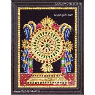 Small Chakra Tanjore Paintings