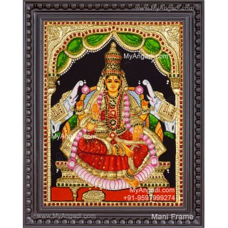 Gajalakshmi 3d Embossed Tanjore Painting