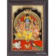 Shiva Family 3D Tanjore Painting